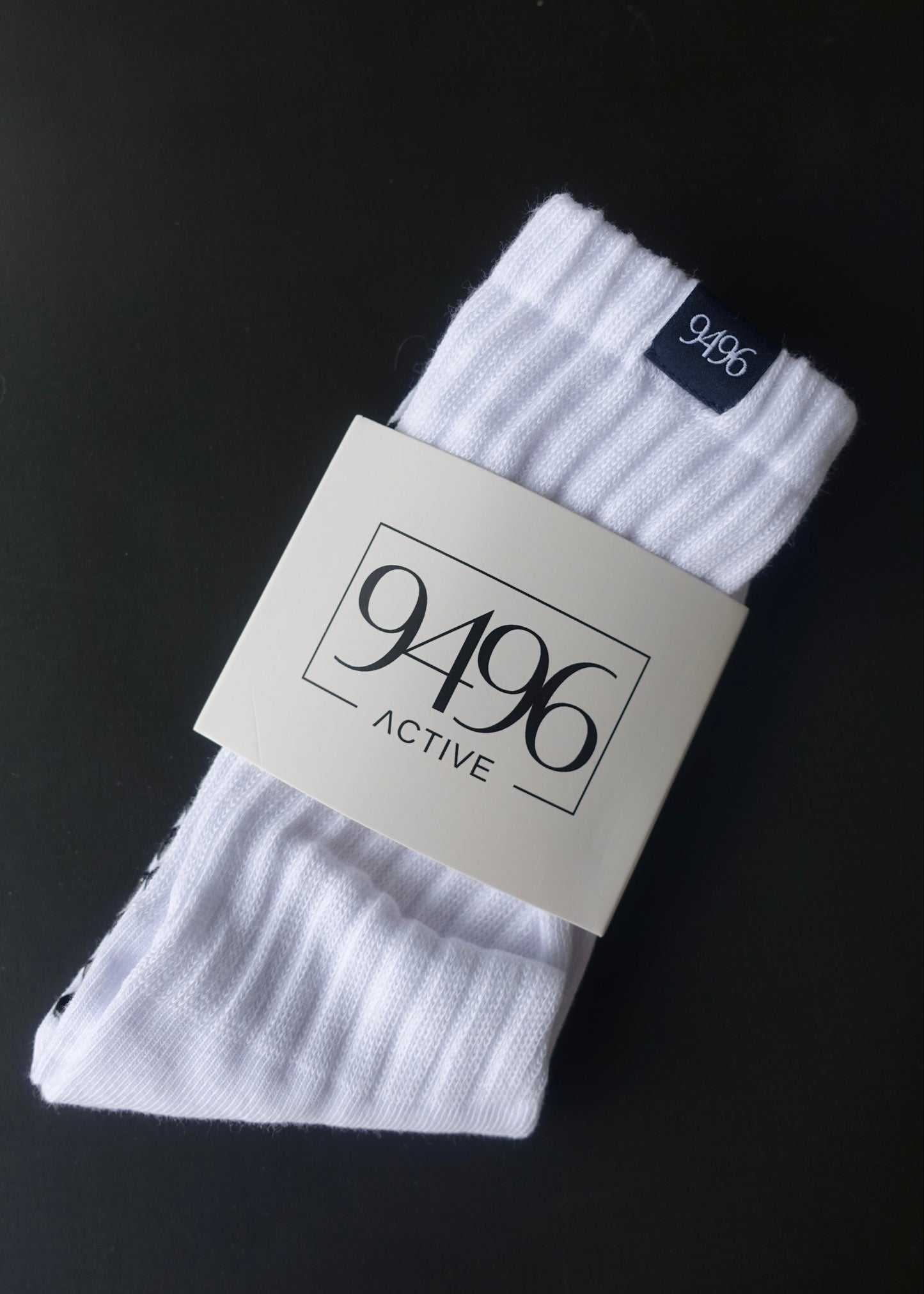 White Slouch Crew Socks